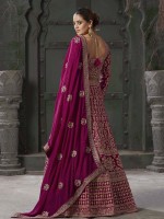 Deep Pink Premium Georgette Lehenga Choli